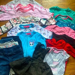 20 piece 0-3 month baby girl  items